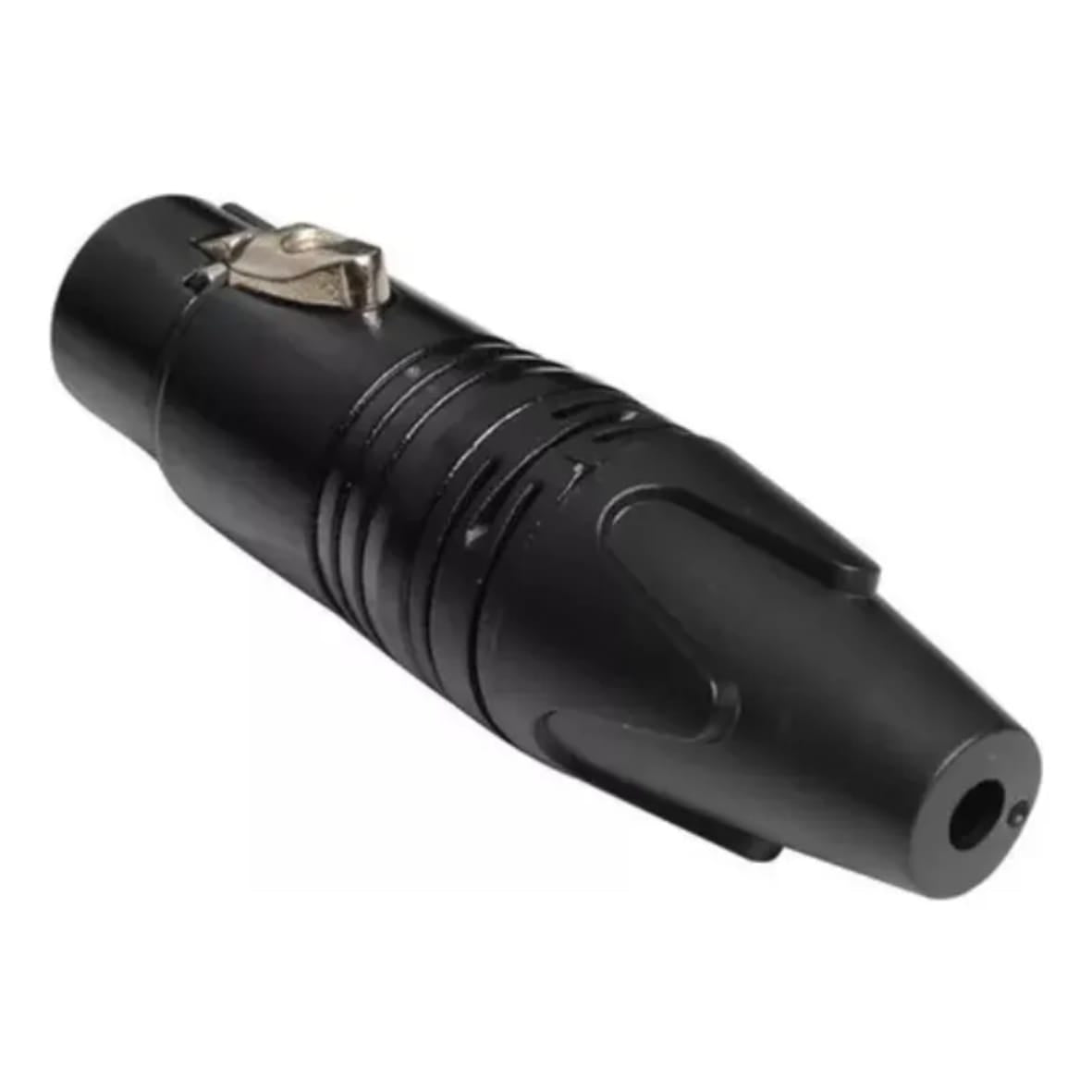 Conector XLR Canon Fêmea Profissional em Metal – MXT