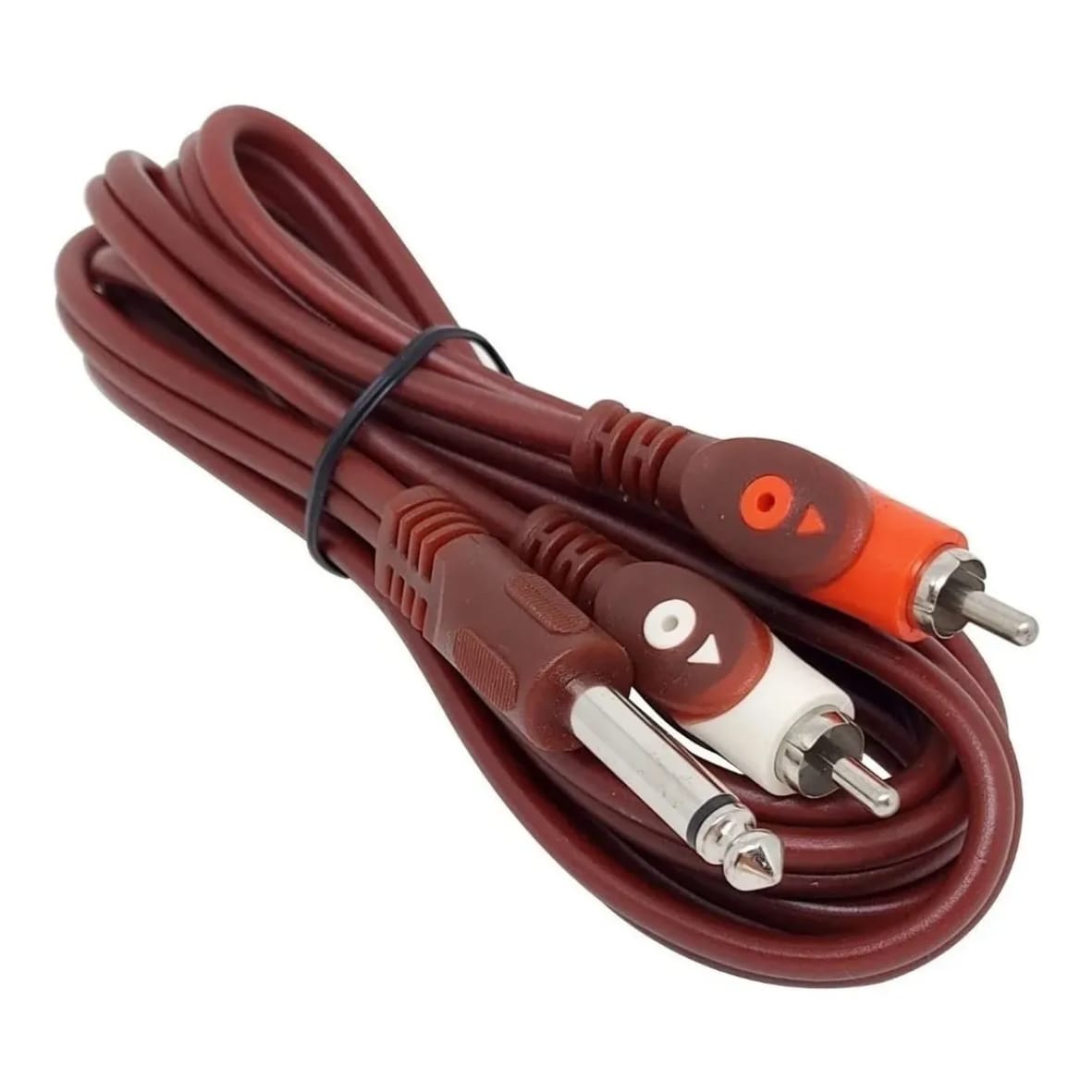 Cabo Áudio 2 RCA + 1 P10 Mono Profissional 1,8m – MXT
