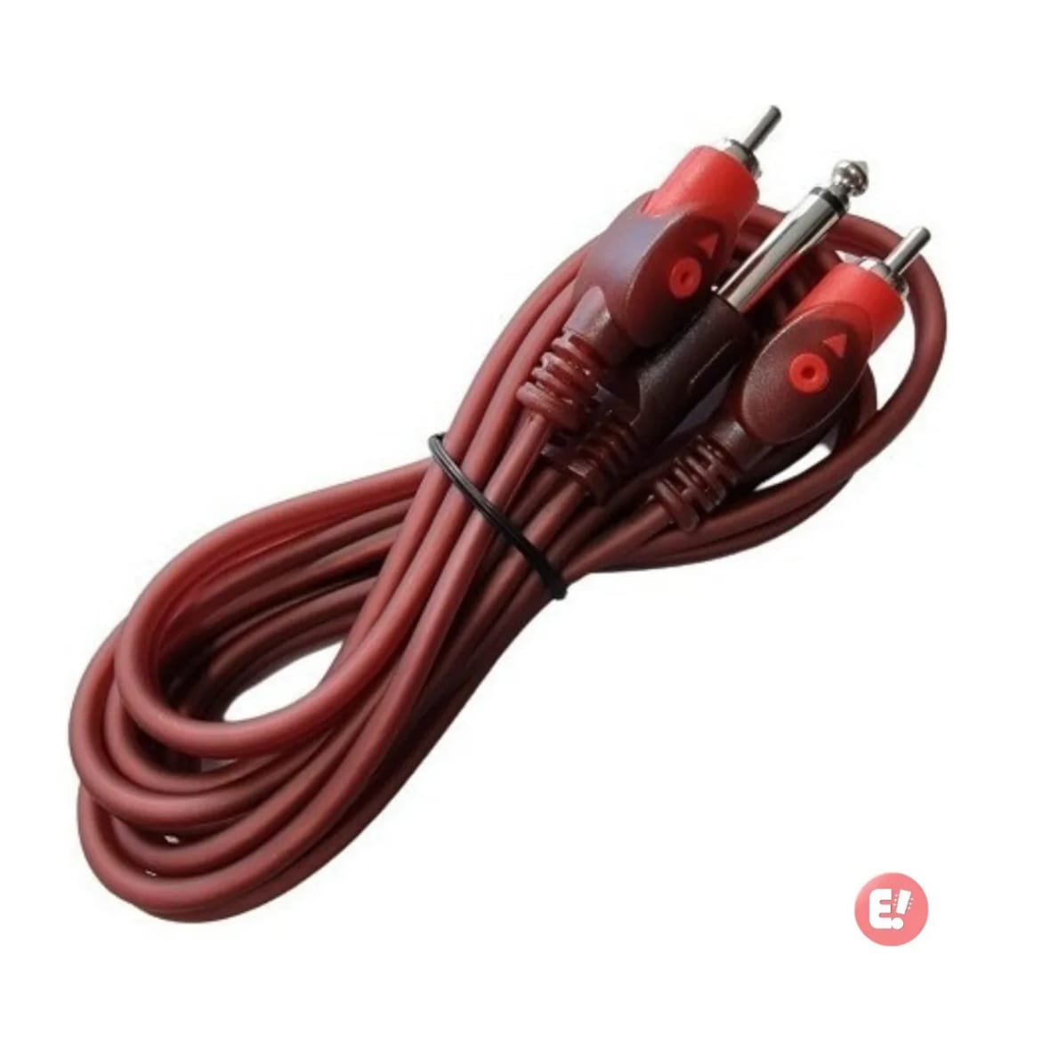 Cabo Áudio 2 RCA + 1 P10 Mono Profissional 1,8m – MXT