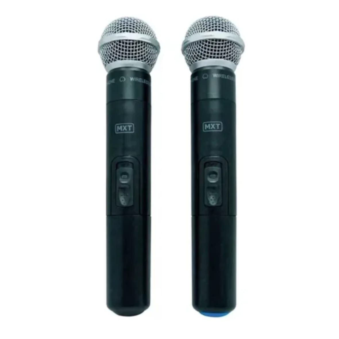 Microfone Duplo UHF Sem Fio Profissional MXT UHF-302 com Maleta – Preto